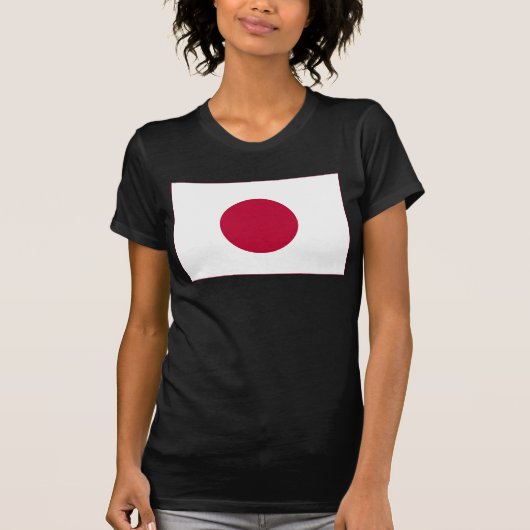 Japanse vlag: Hinomaru, Nisshōki, Red Rising Sun T-shirt (Voorkant)