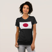 Japanse vlag: Hinomaru, Nisshōki, Red Rising Sun T-shirt (Voorkant volledig)