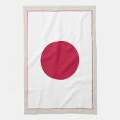Japanse vlag: Hinomaru, Nisshōki, Red Rising Sun Theedoek (Verticaal)