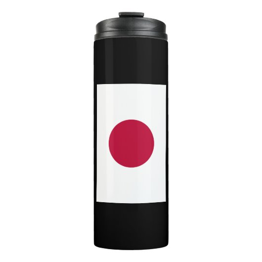 Japanse vlag: Hinomaru, Nisshōki, Red Rising Sun Thermosbeker (Voorkant)