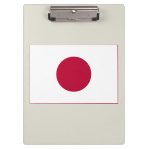 Japanse vlag: Hinomaru, Nisshōki, Rode Rijzende Zo Klembord