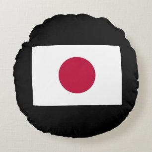Japanse vlag: Hinomaru, Nisshōki, Rode Rijzende Zo Rond Kussen