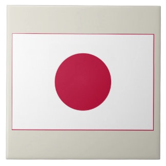 Japanse vlag: Hinomaru, Nisshōki, Rode Rijzende Zo Tegeltje