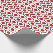 Japanse Vlag Honeycomb Wrapping Paper Cadeaupapier (Hoek)