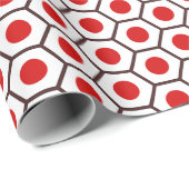 Japanse Vlag Honeycomb Wrapping Paper Cadeaupapier (Rol Hoek)
