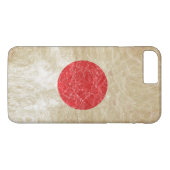 Japanse vlag in Grunge Case-Mate iPhone Case (Achterkant (Horizontaal))