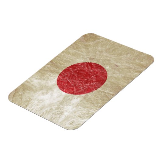 Japanse vlag in Grunge Magneet (Linkerzijde)