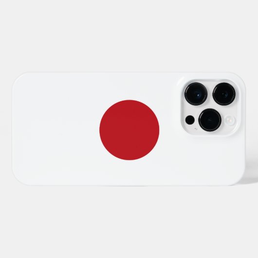 Japanse vlag iPhone hoesje (Achterkant horizontaal)