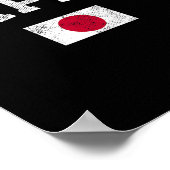Japanse vlag Japan Pride Roots Independence Day Poster (Hoek)