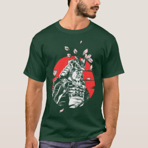 Japanse vlag Japanse kunst Samurai Shinobi Warrior T-shirt
