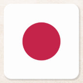 Japanse vlag kartonnen onderzetters (Voorkant)
