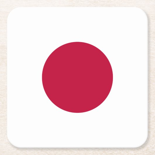Japanse vlag kartonnen onderzetters (Voorkant)