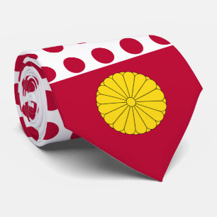 Japanse vlag & keizerlijke zegel, vlag van Japan Stropdas