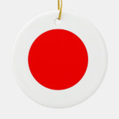 Japanse vlag keramisch ornament (Voorkant)