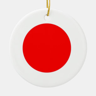 Japanse vlag keramisch ornament