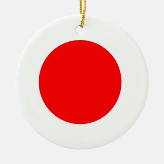 Japanse vlag keramisch ornament (Voorkant)
