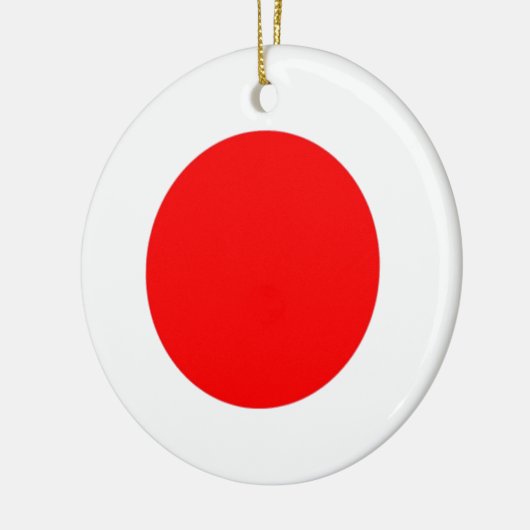 Japanse vlag keramisch ornament (Links)