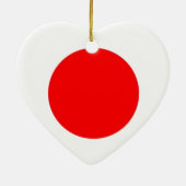 Japanse vlag keramisch ornament (Achterkant)