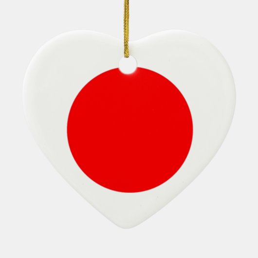 Japanse vlag keramisch ornament (Achterkant)