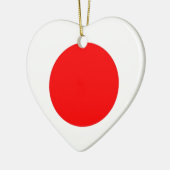 Japanse vlag keramisch ornament (Links)
