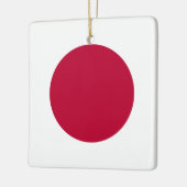 Japanse vlag keramisch ornament (Links)