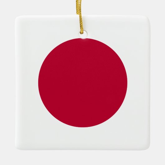 Japanse vlag keramisch ornament (Voorkant)