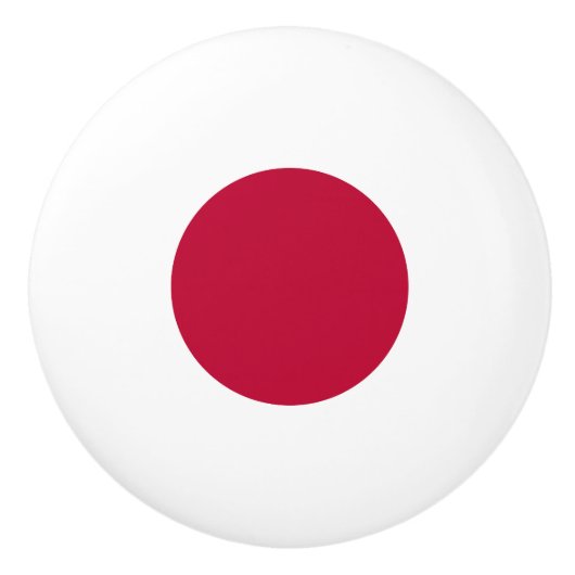 Japanse vlag keramische knop (Voorkant)