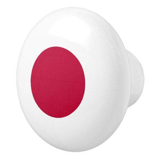 Japanse vlag keramische knop (Rechts)