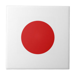 Japanse vlag keramische tegels tegeltje