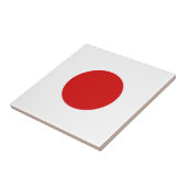 Japanse vlag keramische tegels tegeltje (Zijkant)