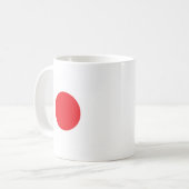 Japanse vlag koffiemok (Voorkant links)