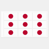 Japanse vlag labels (Vel)