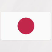 Japanse vlag labels (Design 1)