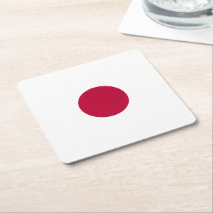 Japanse vlag: Land van de opkomende zon, Hinomaru, Kartonnen Onderzetters