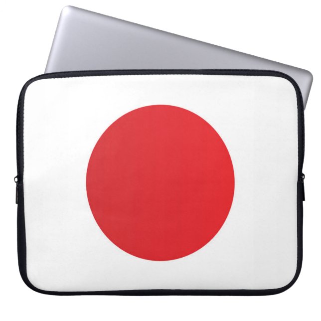 Japanse vlag laptop sleeve (Voorkant)