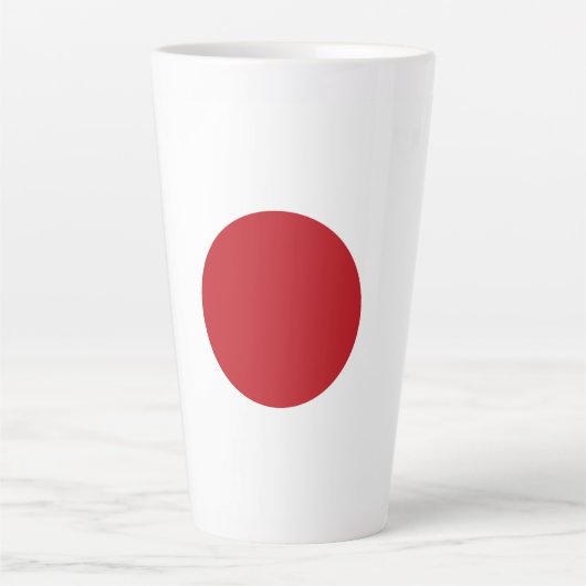 Japanse vlag latte mok (Voorkant)
