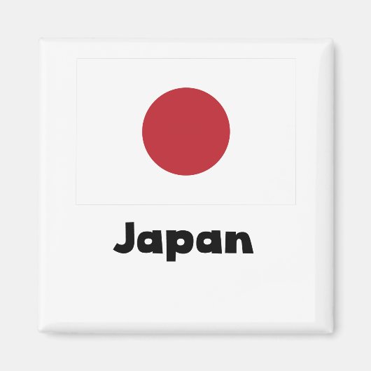 Japanse vlag magneet (Voorkant)
