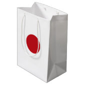 Japanse vlag medium cadeauzakje (Achterkant Gekanteld)