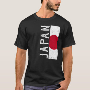 Japanse vlag met de Japanse vlag voor het Japanse T-shirt