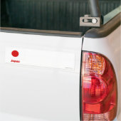Japanse vlag met naam bumpersticker (Op Truck)