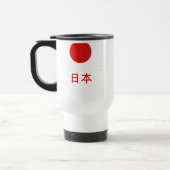 Japanse vlag met naam in het Japans Reisbeker (Links)