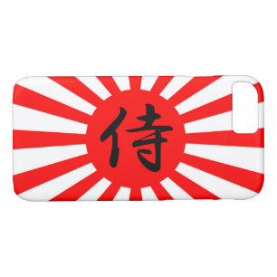 Japanse vlag met Samurai Kanji-symbool iPhone 8/7 Hoesje