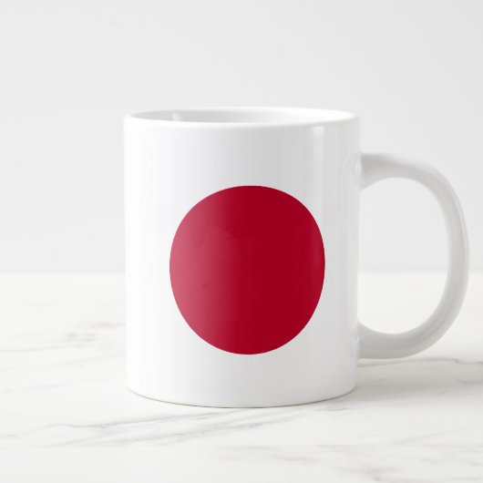 Japanse vlag-Mok Grote Koffiekop (Rechts)