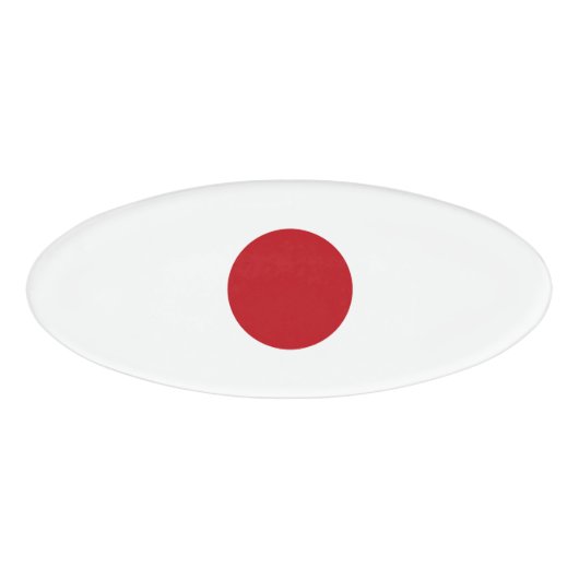 Japanse vlag naambadge (Voorkant)