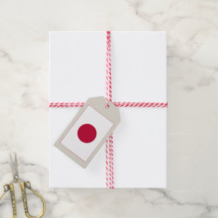 Japanse vlag: Nippon Hinomaru Land van de Rode Rij Cadeaulabel