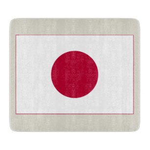 Japanse vlag: Nippon Hinomaru Land van de Rode Rij Snijplank