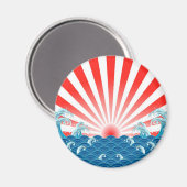 Japanse vlag - NIPPON Magneet (Voorkant / Achterkant)
