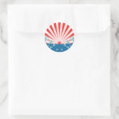 Japanse vlag - NIPPON Ronde Sticker (Tas)