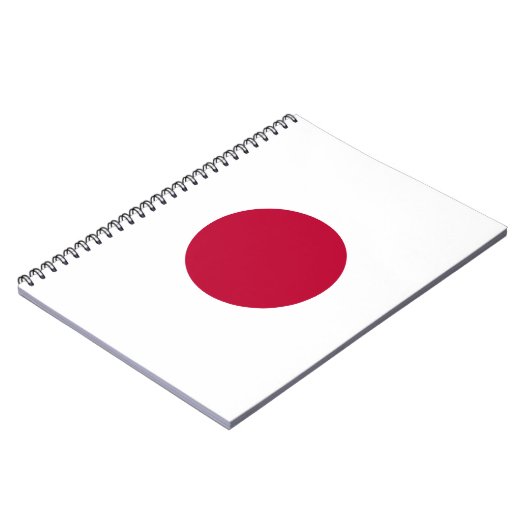 Japanse vlag Nisshoki Notitieboek (Linkerzijde)