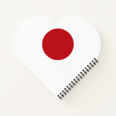 Japanse vlag notitieboek (Achterkant)